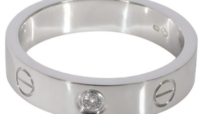 Cartier White Gold Love Ring With Diamond Elegance Redefined