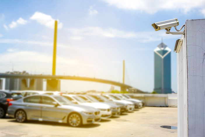 Security camera in parking lot Stock Photo - Alamy Security camera in parking lot Stock Photo - Alamy