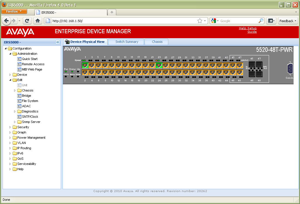 Ethernet Routing Switch 5000 Software Release v6.2.0