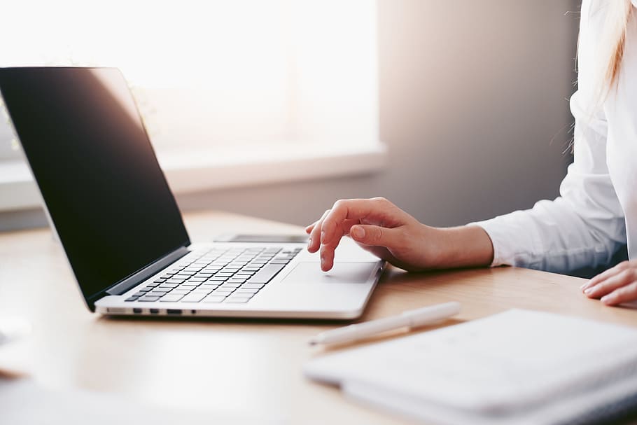 1366x768px | free download | HD wallpaper: Business Woman Working on ...