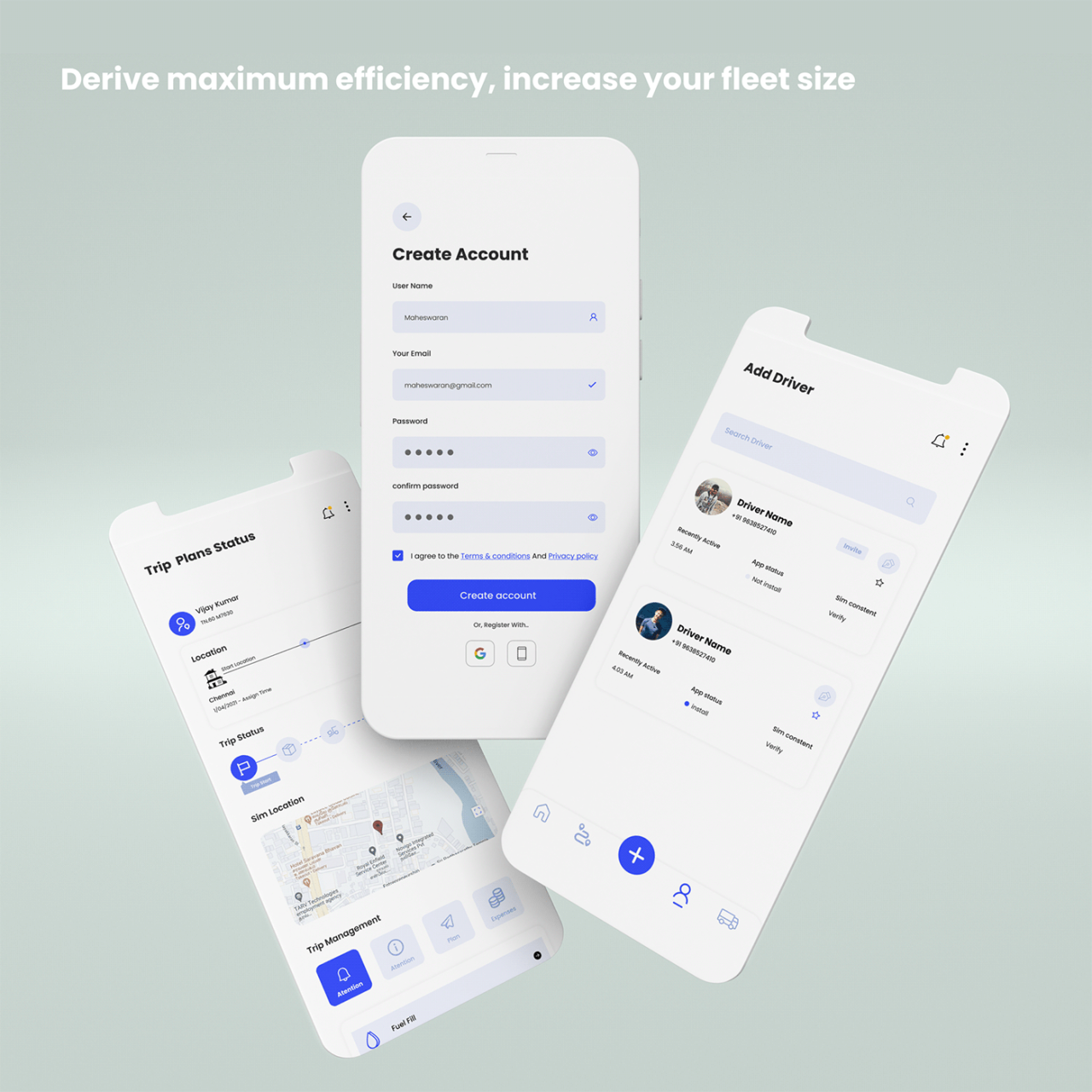 Fleet Management App on Behance Fleet Management App on Behance