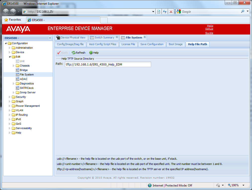 Avaya Enterprise Device Manager – Help Files Avaya Enterprise Device Manager – Help Files